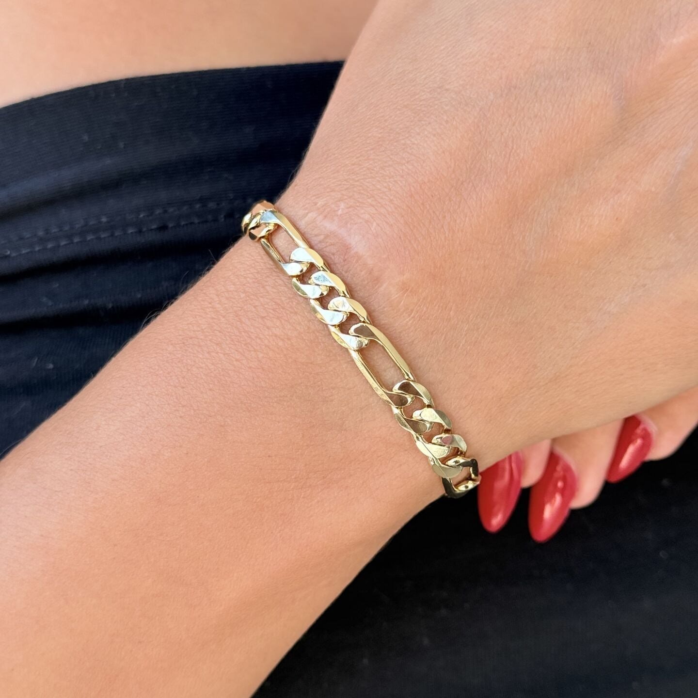 Figaro Model Kalın Vip Seri Xuping Bileklik Gold