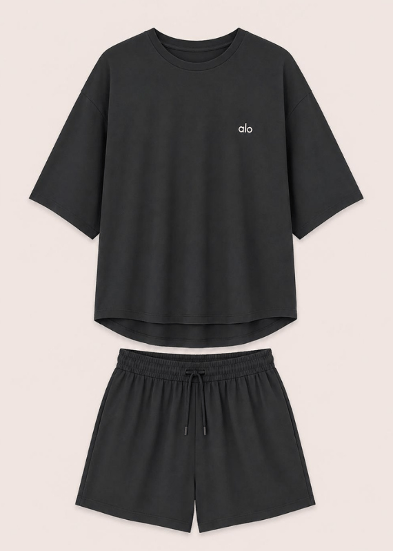 Basic Oversize T-Shirt Şort Takımı