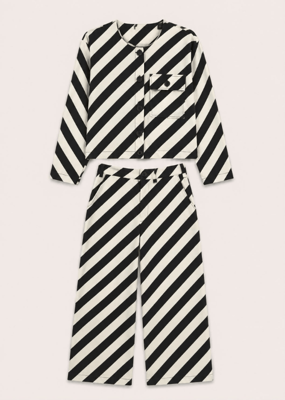 Zebra Desenli Pantolon Ceket Takımı