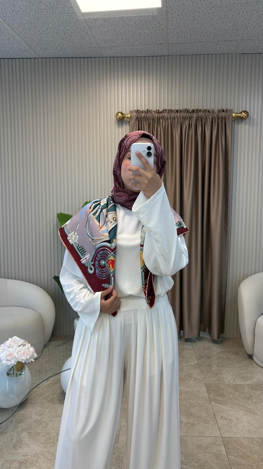 Beyaz Oversize Eşofman Takım
