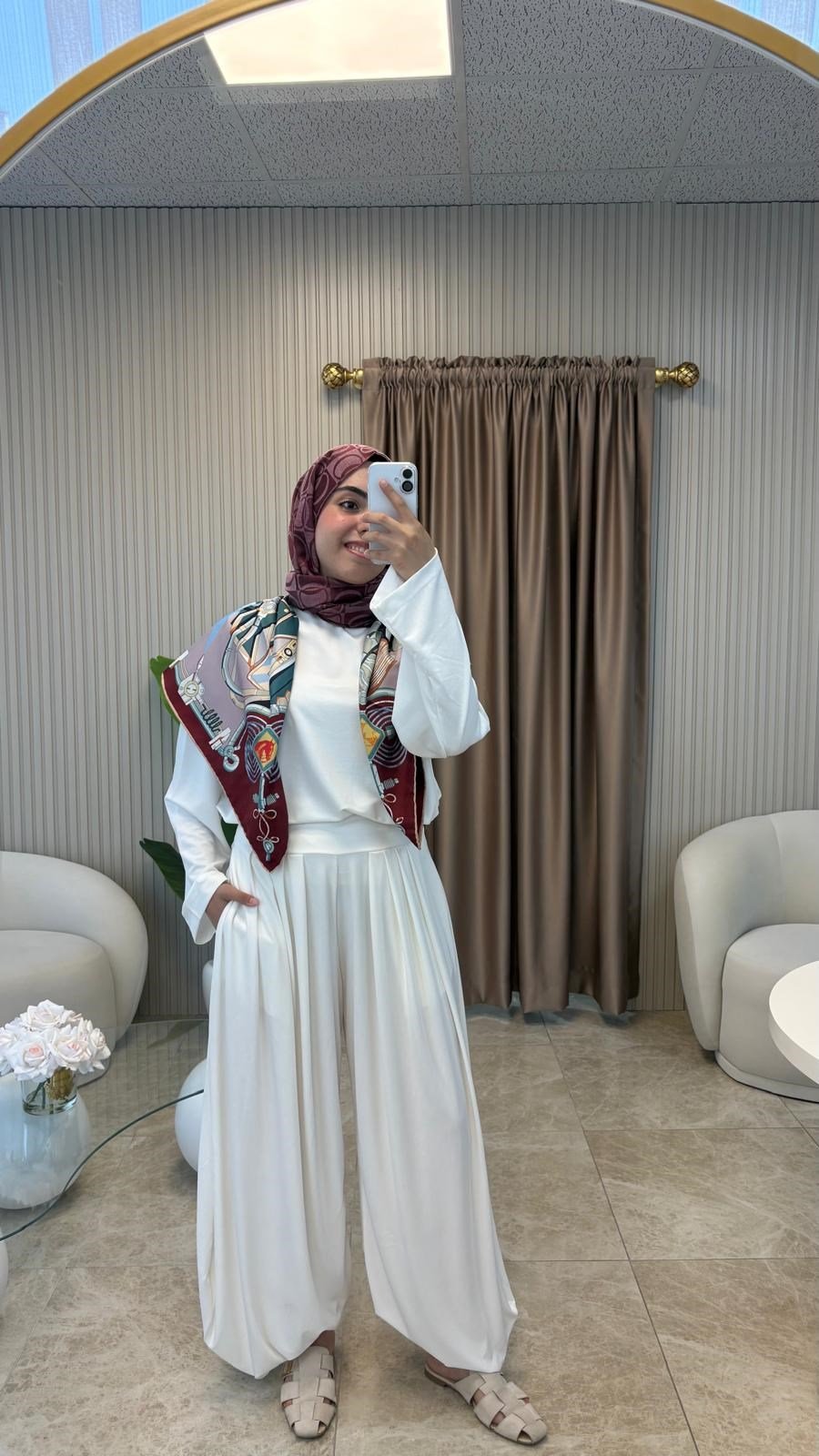 Beyaz Oversize Eşofman Takım