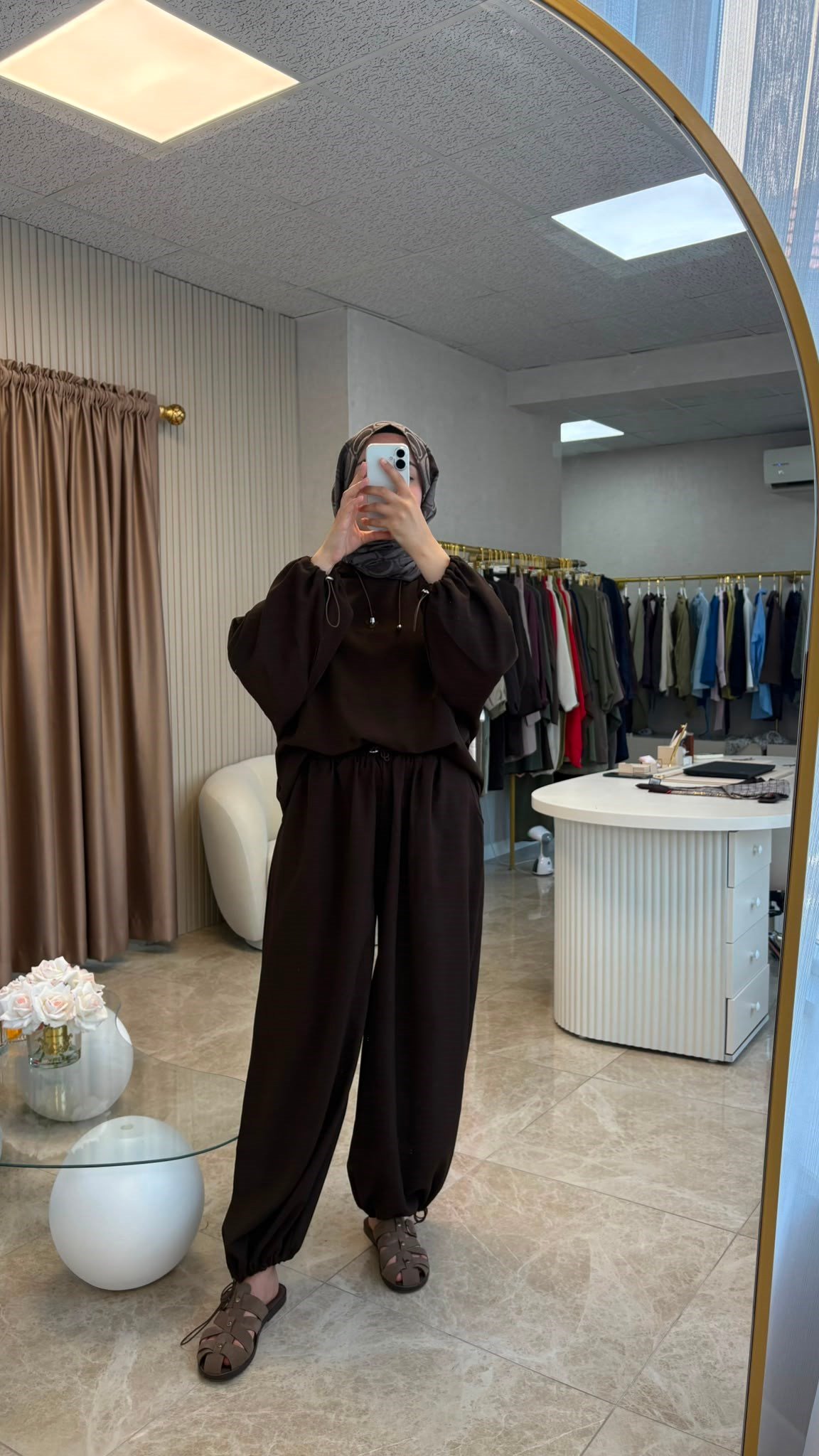 Kahverengi Oversize  Eşofman Takımı