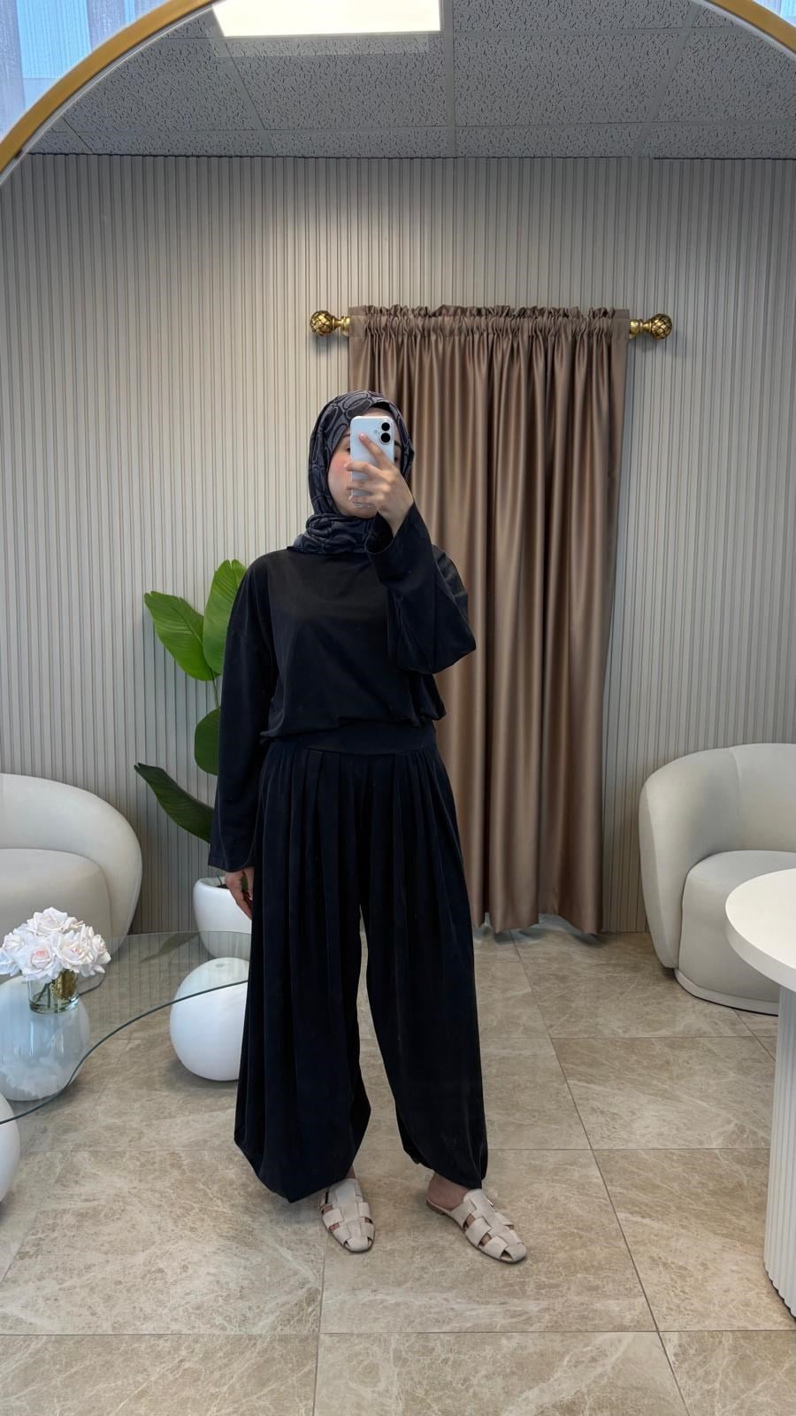 Siyah Oversize Eşofman Takımı