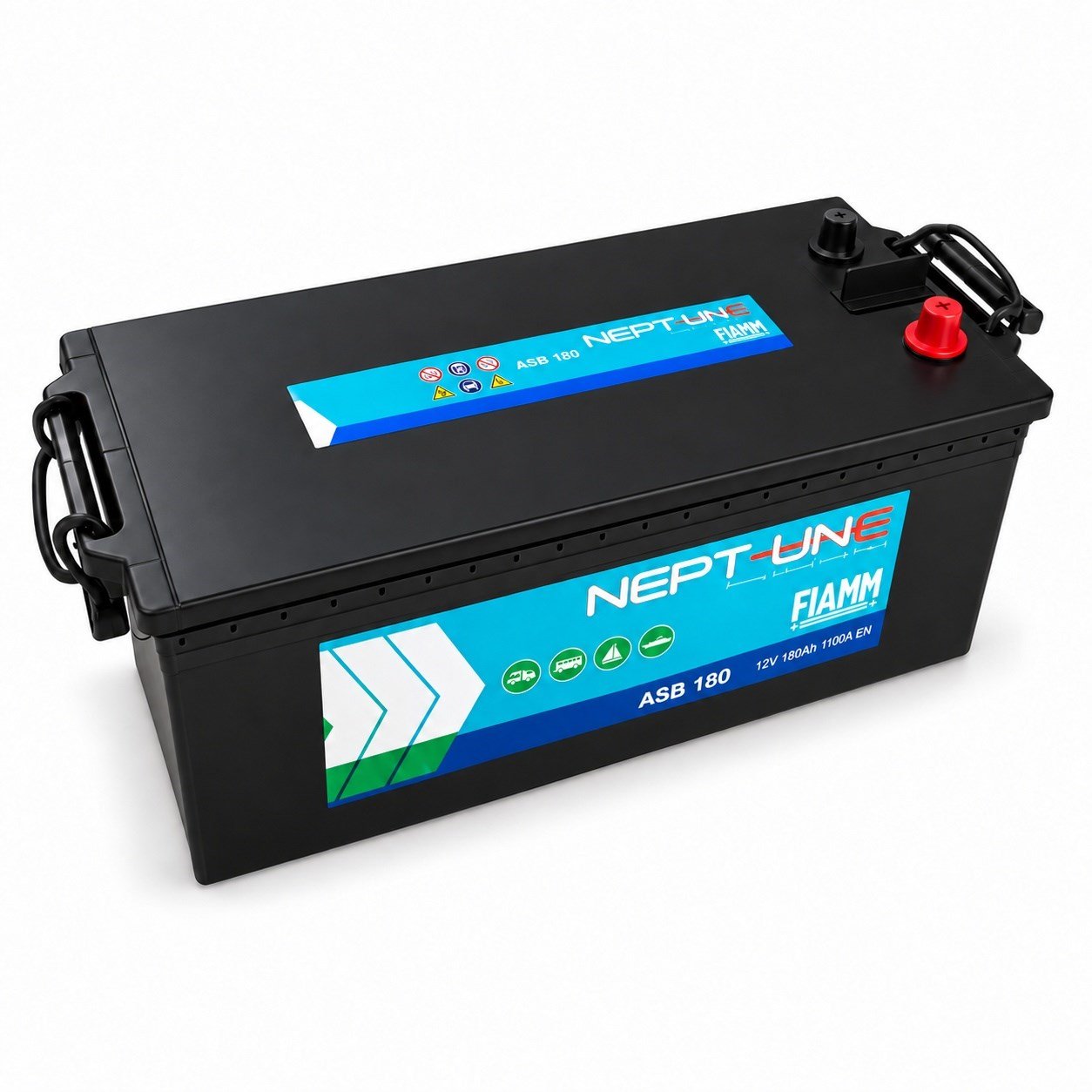 FIAMM Neptune ASB180 12V 180Ah 1100A AGM VRLA Marin Marş ve Servis Aküsü