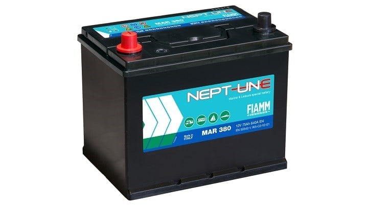FIAMM Neptune MAR 380 12V 75Ah 640A Marin Marş Aküsü