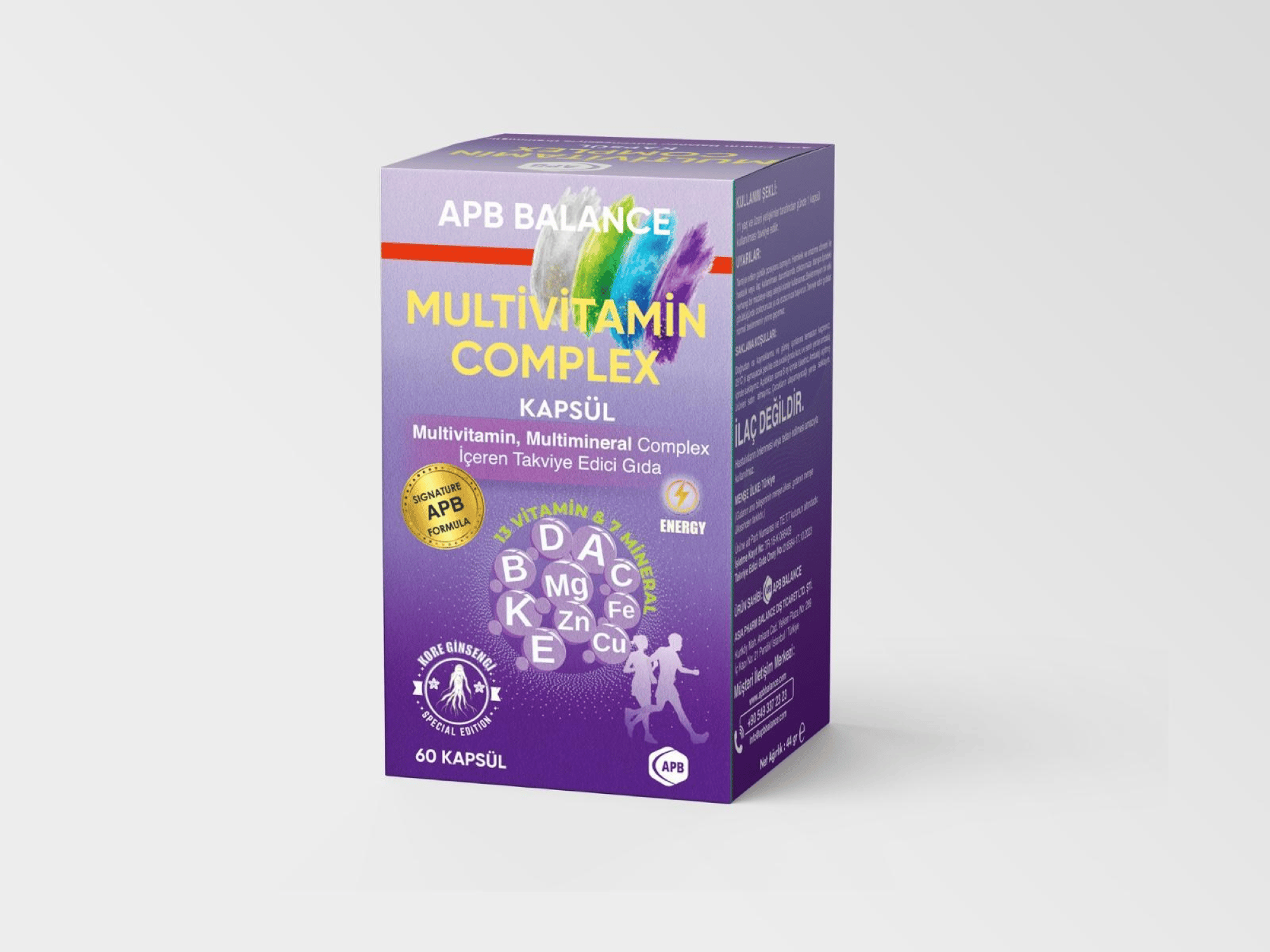 APB BALANCE MULTİVİTAMİN COMPLEX- 60 KAPSÜL (06/2029 Miadlı)