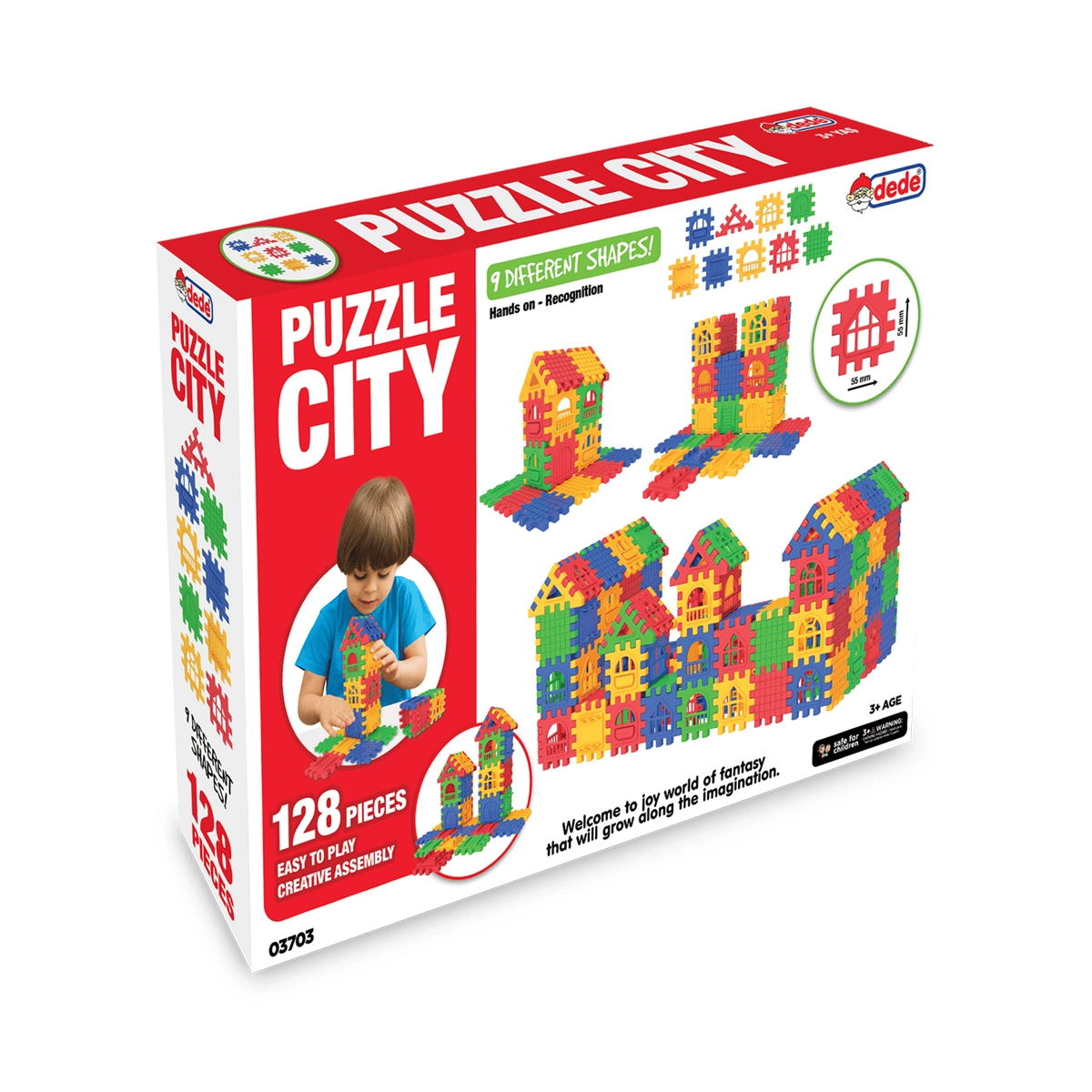 03703 , Puzzle City 128 Parça