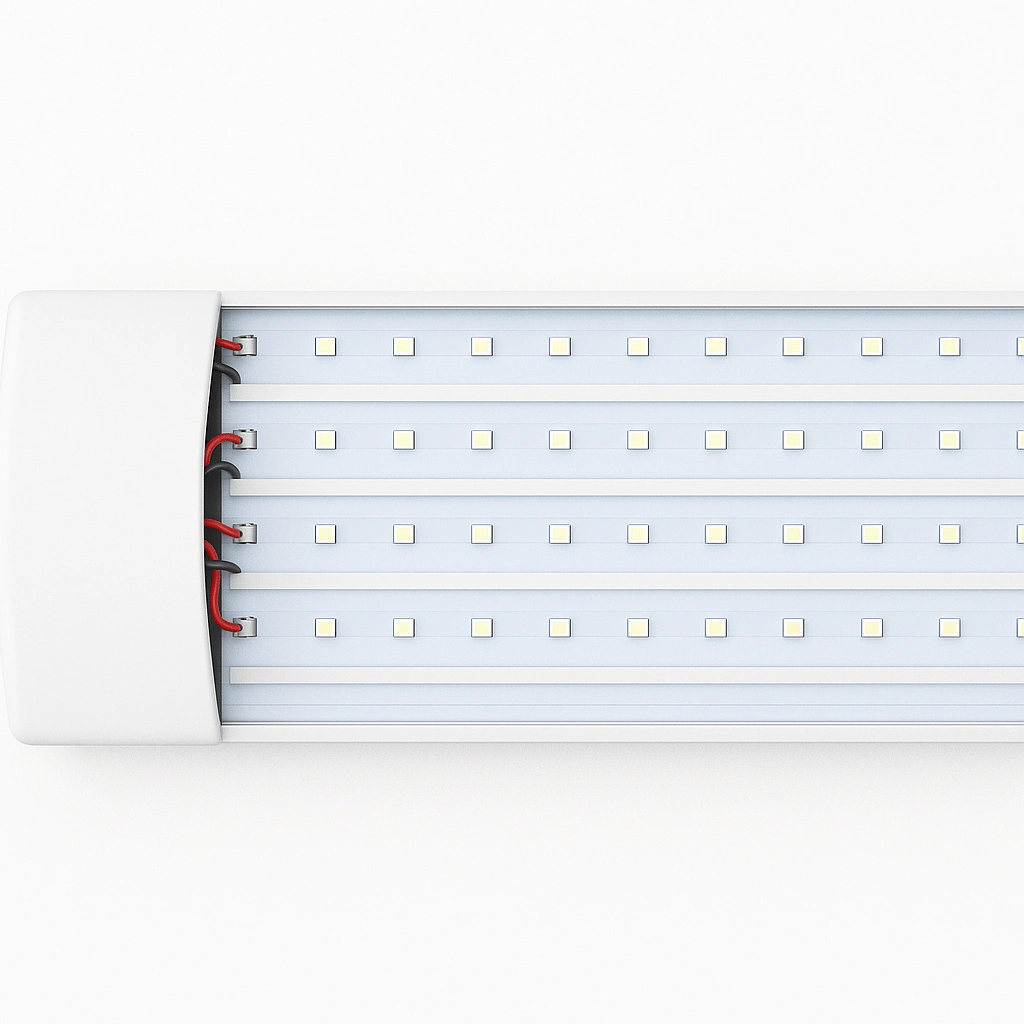 1 Adet 10 ADET CATA CT 2479 Kristal Led Bant Armatür 100W 120CM 6400K Beyaz Işık