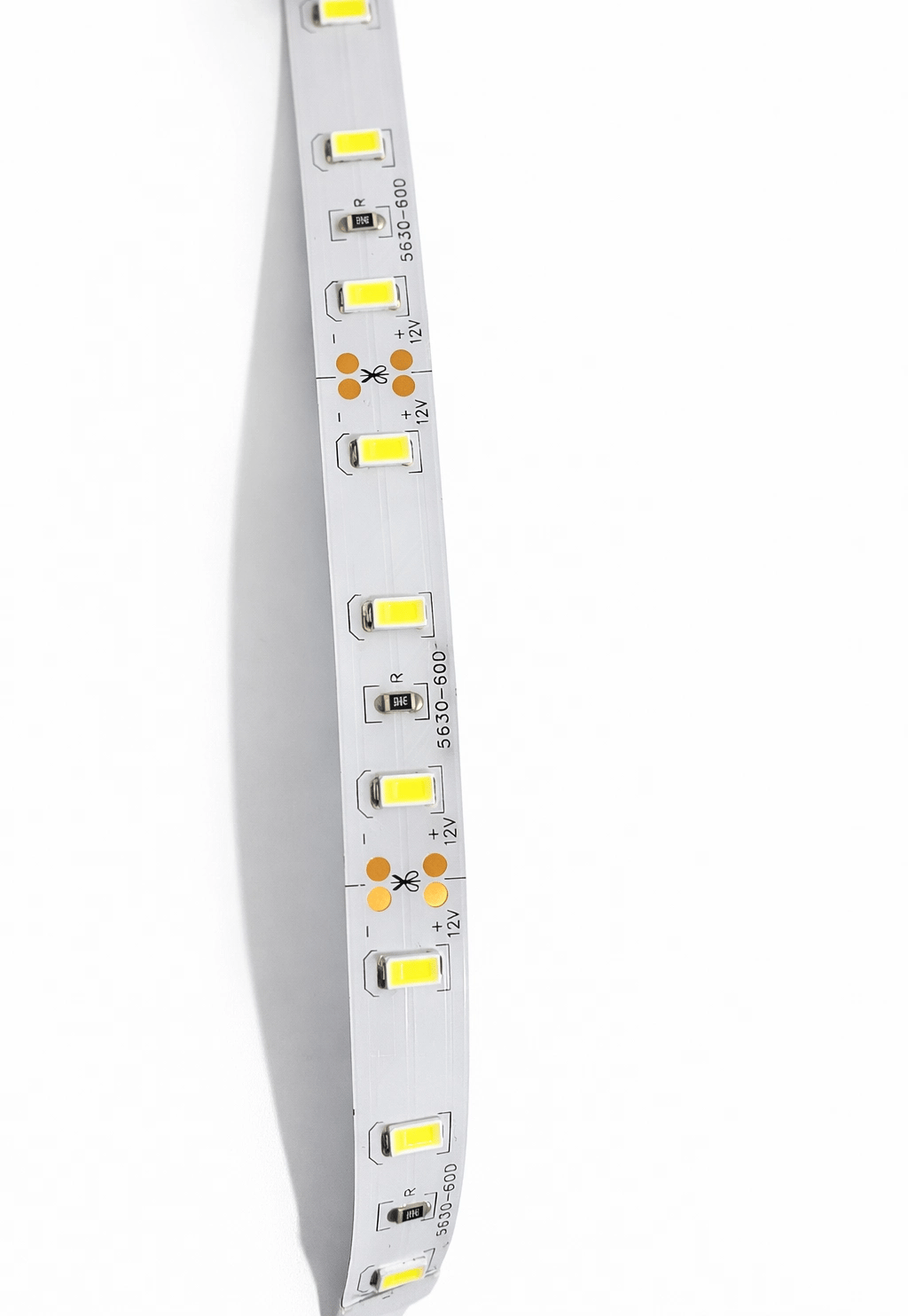 1 Adet 5 METRE CATA CT 4535 İç Mekan 12V 12 Çipli  Şerit Led 6400K Beyaz Işık