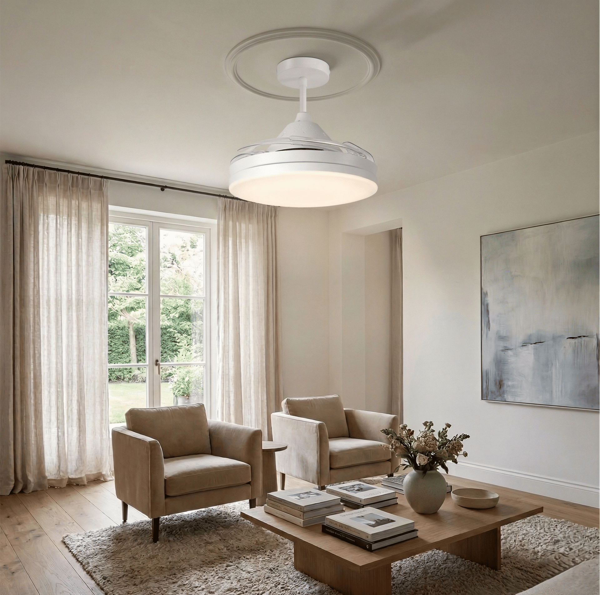 1 Adet CATA CT 1156 Dolunay 72W Fanlı Kumandalı Led Ampul 3 Renk