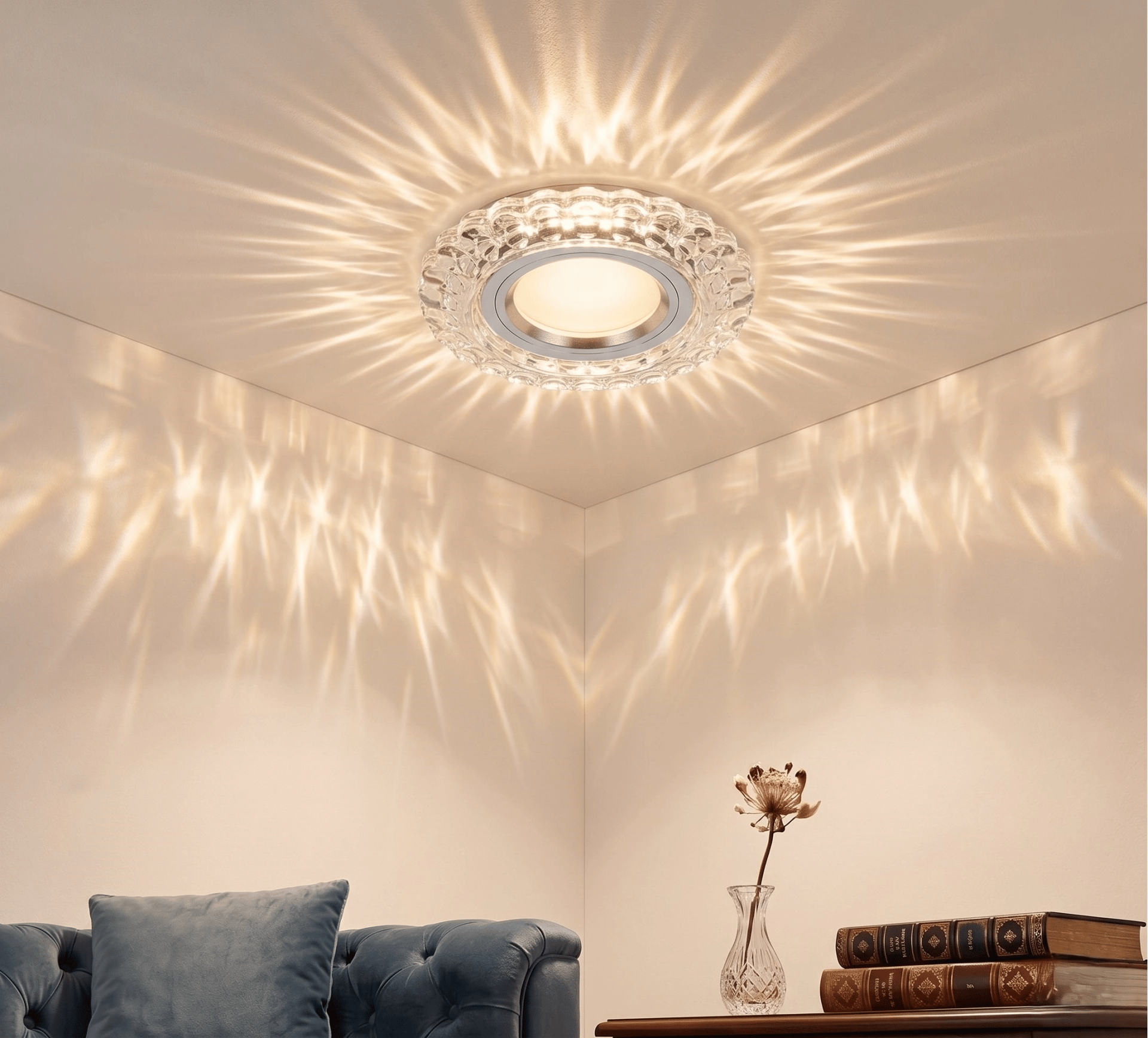 1 Adet NOAS YL65 1667 Geras Led Çerçeveli 4000K Kristal Cam Spot GU10 Duy