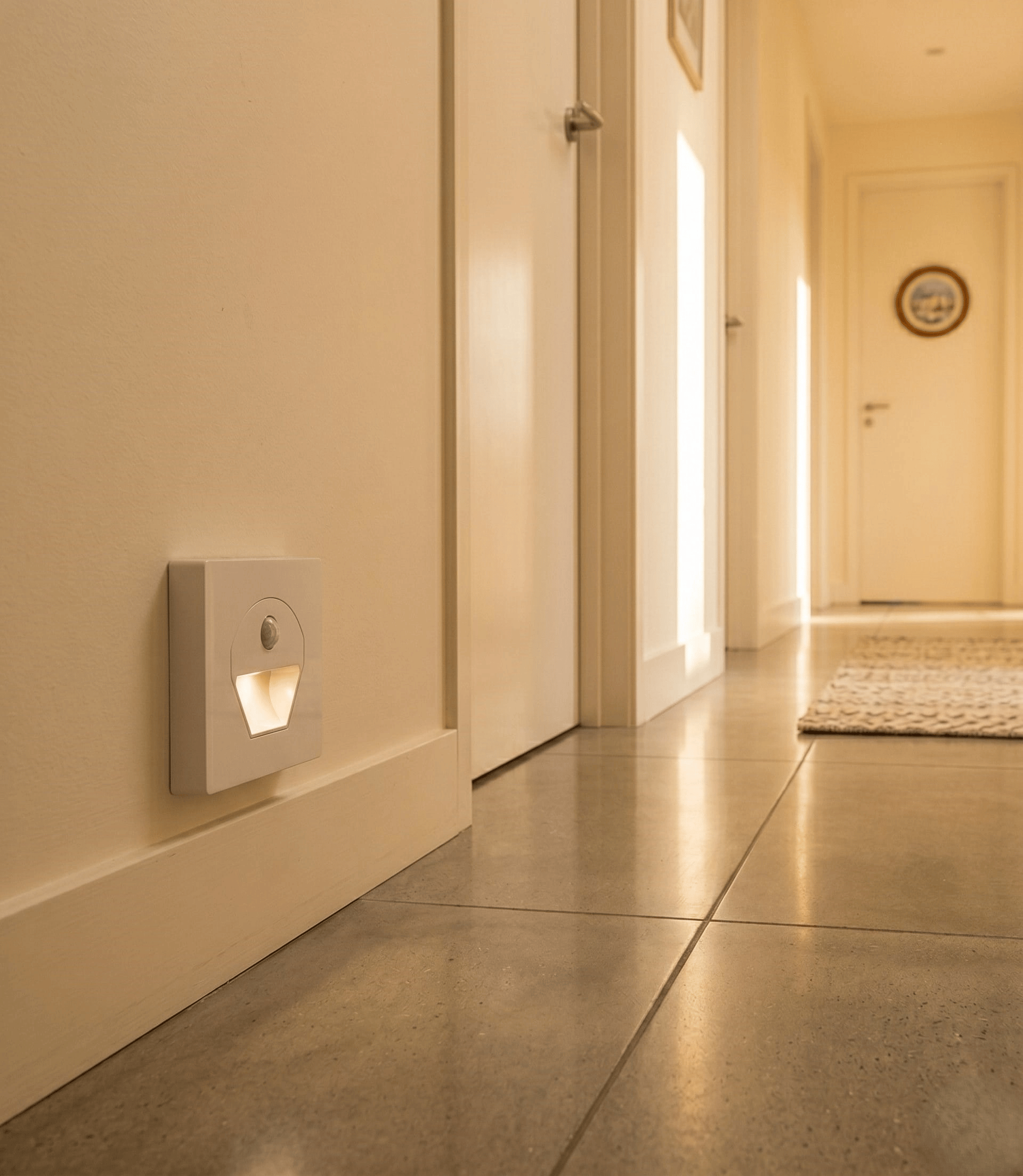 1 Adet NOAS YL69 1522 1W Beyaz Kasa Sensörlü Koridor Aydınlatması 3200K Gün Işığı