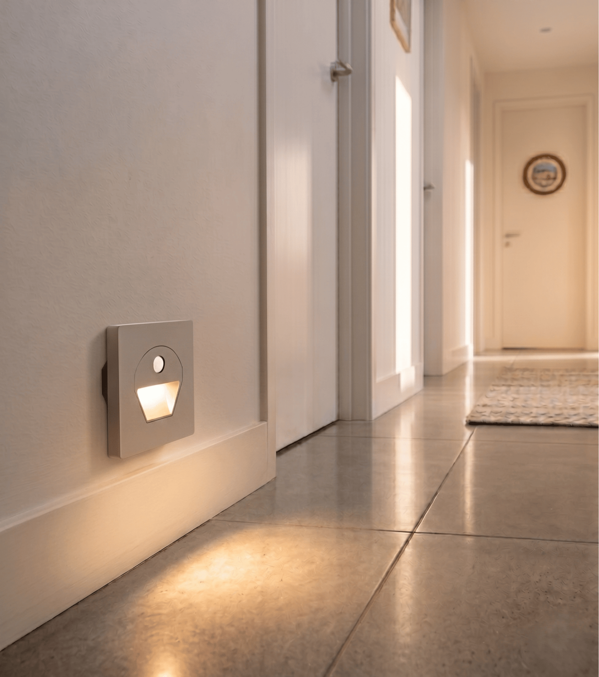 1 Adet NOAS YL69 1522 1W Füme Kasa Sensörlü Koridor Aydınlatması 3200K Gün Işığı