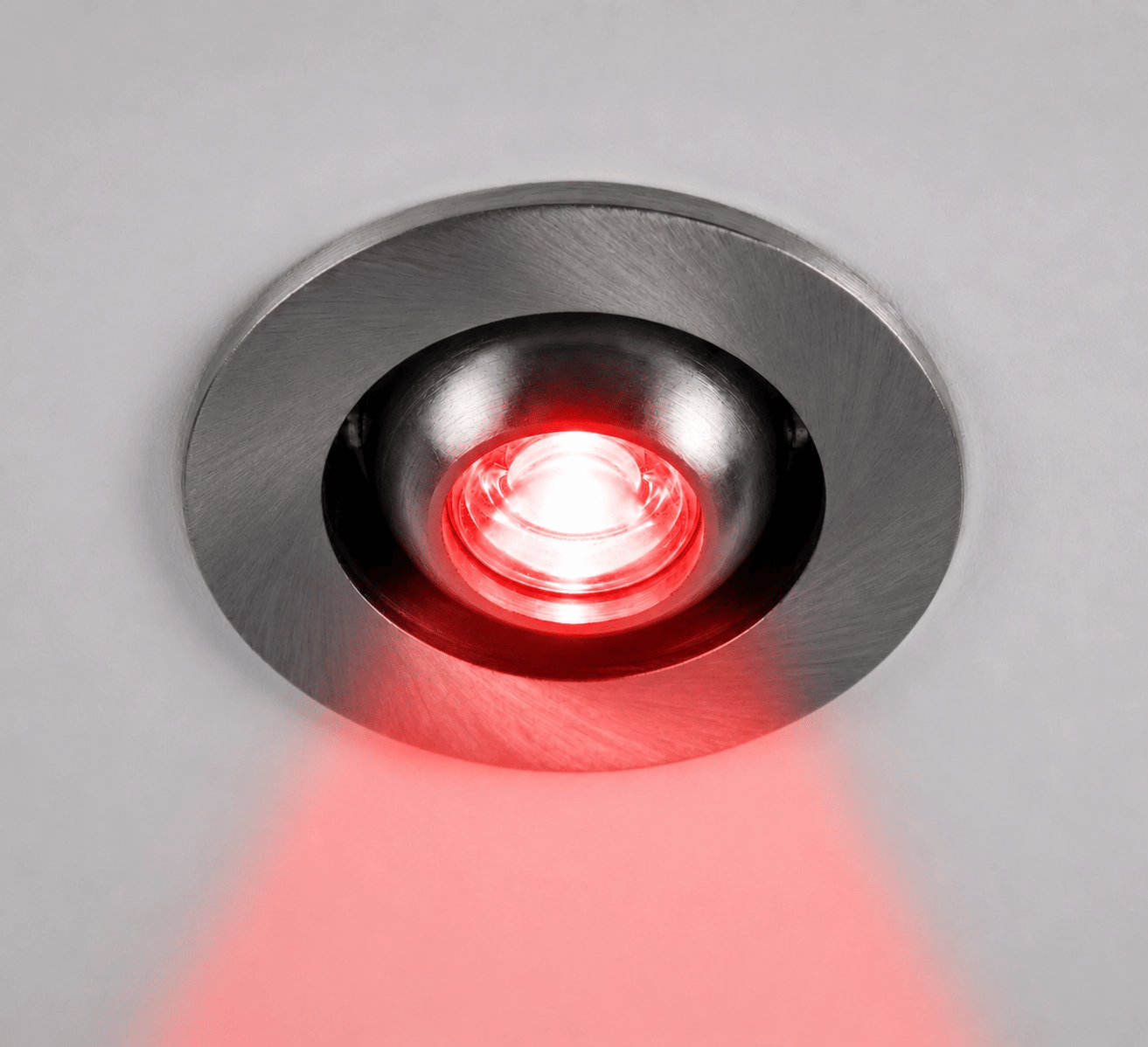 1 Adet NOAS YL94 0104 Satin Kasa 1W Led Spot Kırmızı Işık