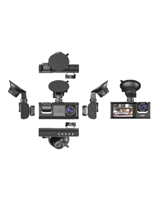 1. 3 Kameralı Full HD Araç Kamerası – Ön, İç ve Arka Görüş ile %100 Kapsama
