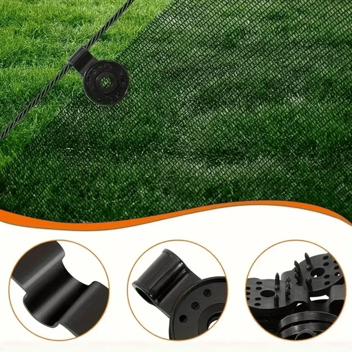 10 Adet Güneşlik Filesi Sabitleme Klipsleri, Gölgelik Bezi Ve Brandalar İçin Dayanıklı Plastik Kelepçe Kancaları Bx40