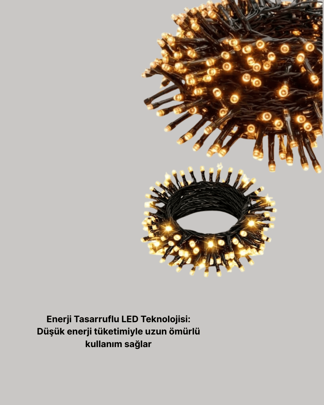 10 Metre LED Işıklı Dekoratif Parti ve Kutlama Aydınlatması