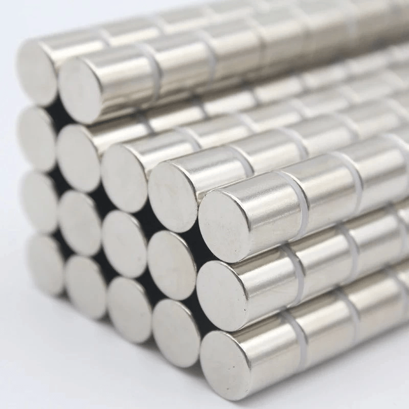 100 Adet 4x4 mm Yuvarlak Neodyum Mıknatıs N35 Güçlü Magnet Nikel Kaplama