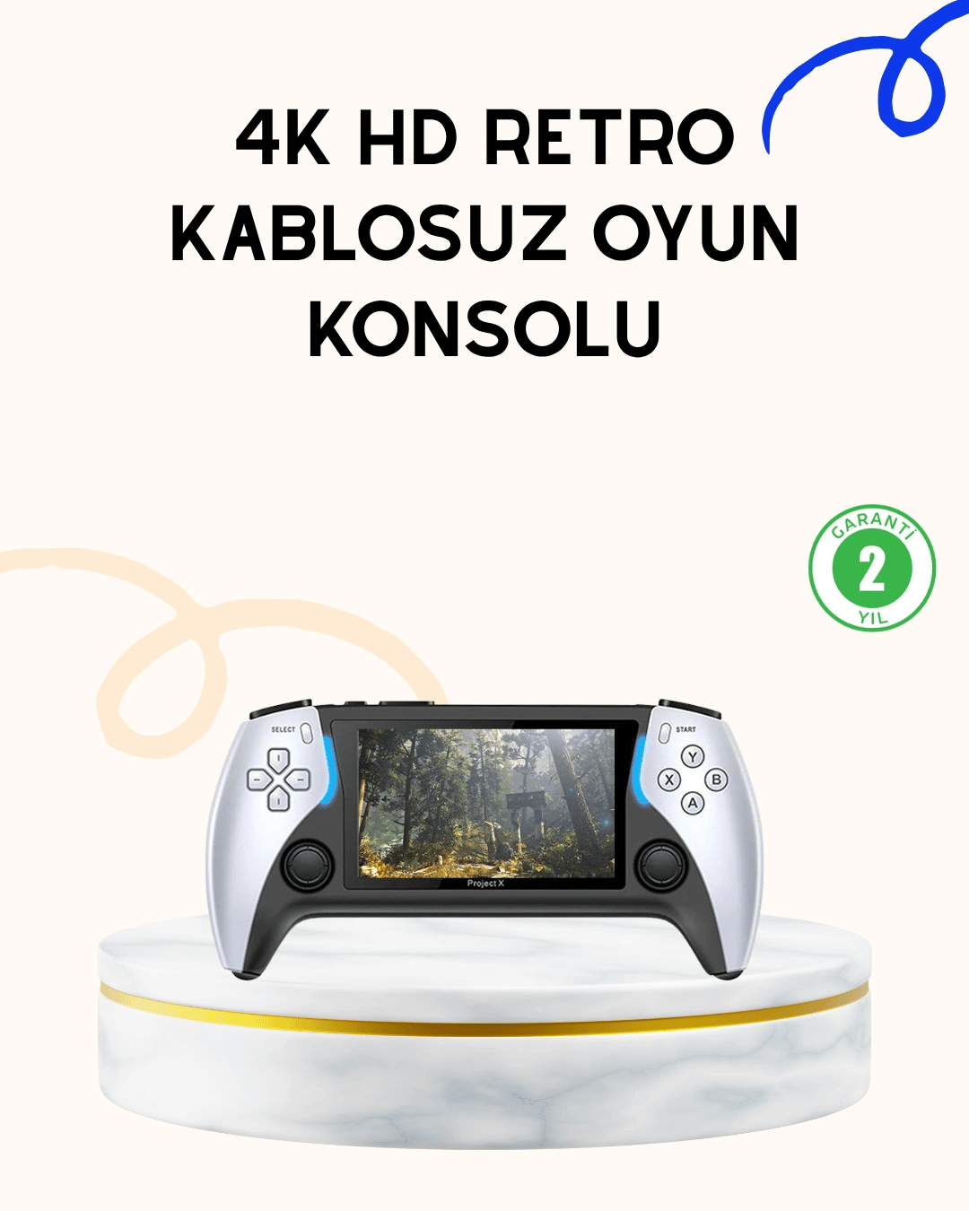 1000 Oyun Yüklü HDMI Çıkışlı Retro Oyun Konsolu