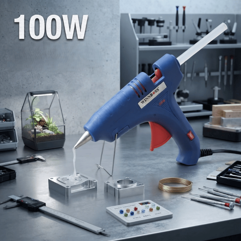 100W Sıcak Silikon Tabancası - Elektrikli - 11 mm Mum Silikon Uyumlu