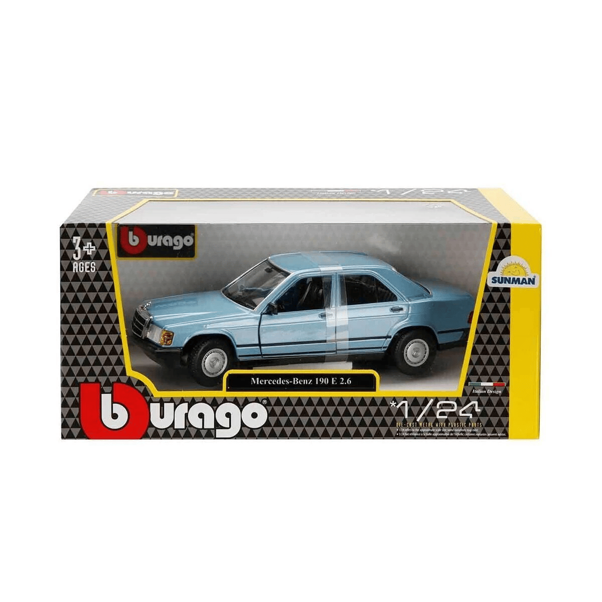 1021103 1:24 Mercedes Benz 1987 190 E Model Araba