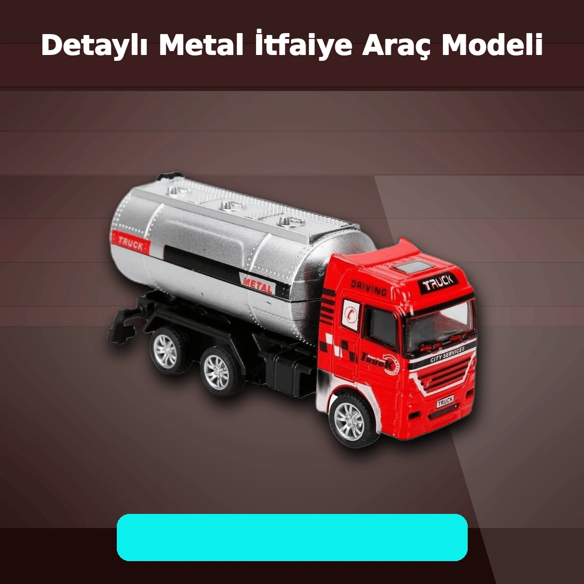 11,5 cm Die-Cast Metal Model Araç - Eco Lounge Serisi - İtfaiye, Tanker veya Kurtarıcı Seçeneği