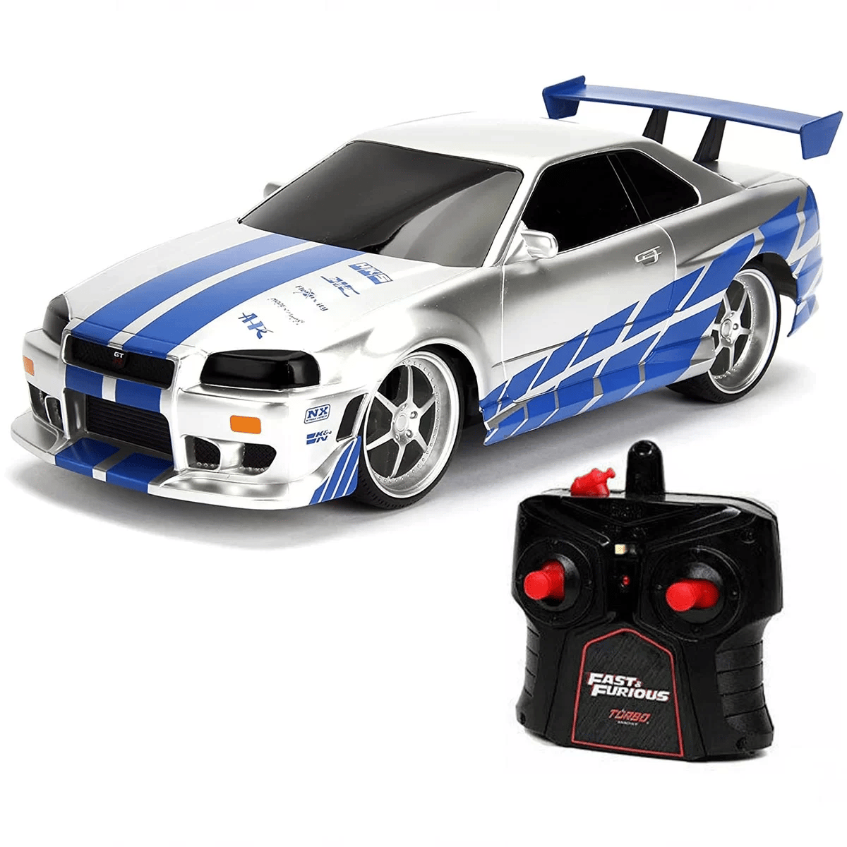 1:16 Fast  Furious Kumandalı Brian's Nissan Skyline GT-R Turbo Araba