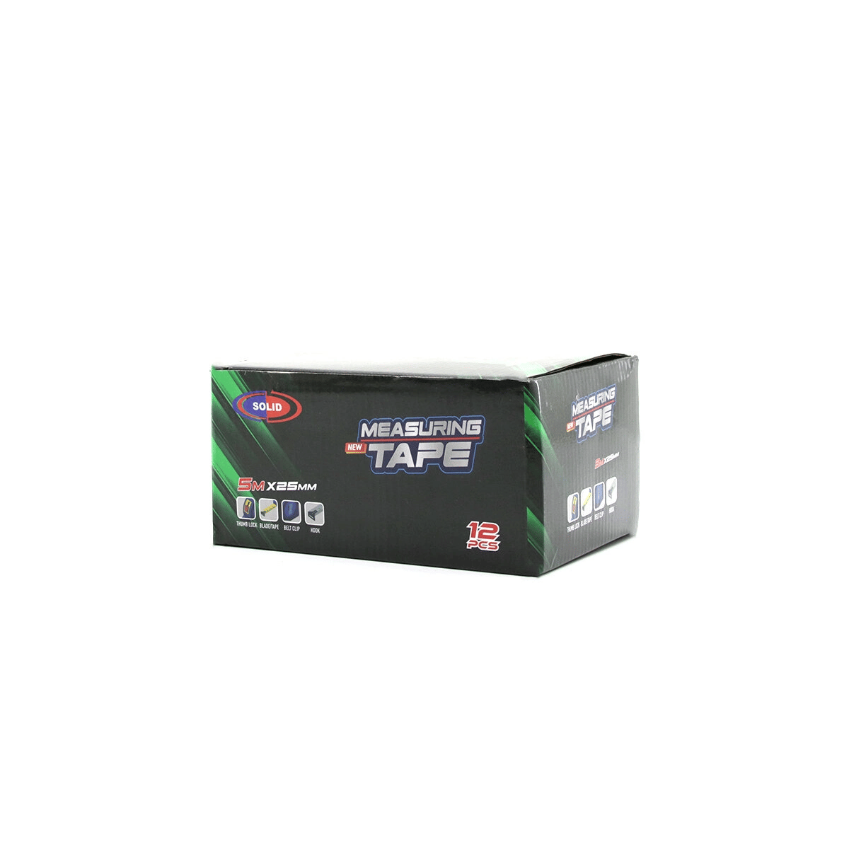 12 Adet Measurıng Tape 5mtx25mm Şerit Metre Bx40