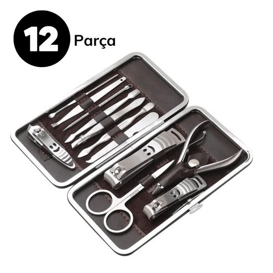 12 Parça Çanta Tipi Manikür Pedikür Tırnak Bakım Seti Bx40
