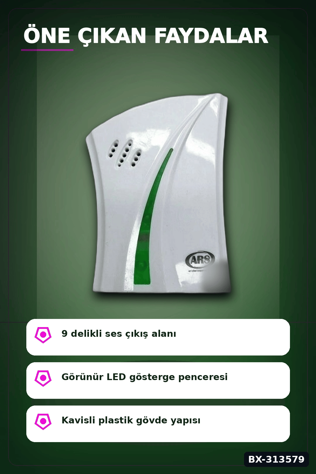 12 Volt Buzzer Sesli Kapı Zili Bx40 Tekli Paket - Düşük Voltajlı Kapı Zili BX-313579