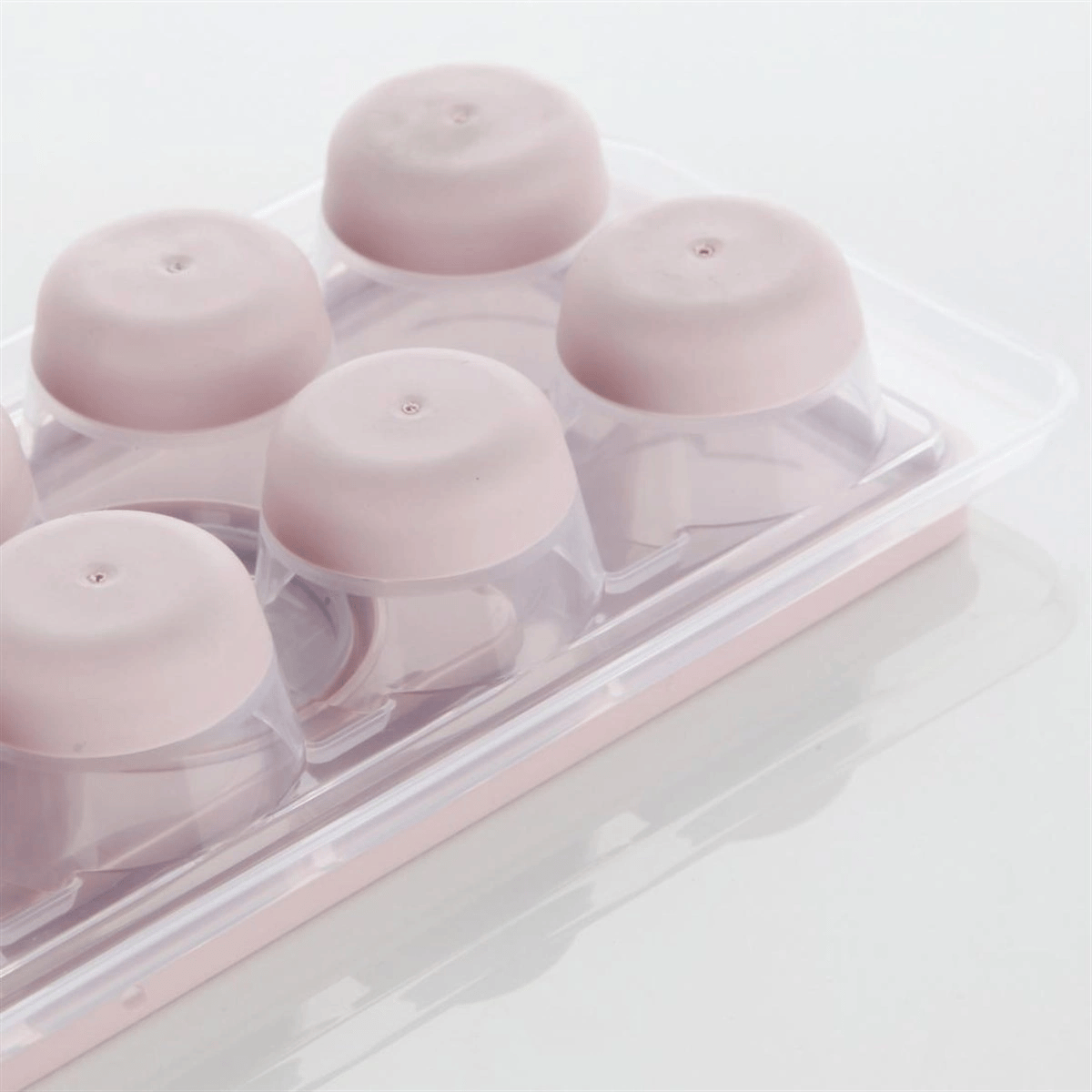12li Kapaklı Yapışmaz Silikon Tabanlı Plastik Küp Buz Kalıbı Bx40