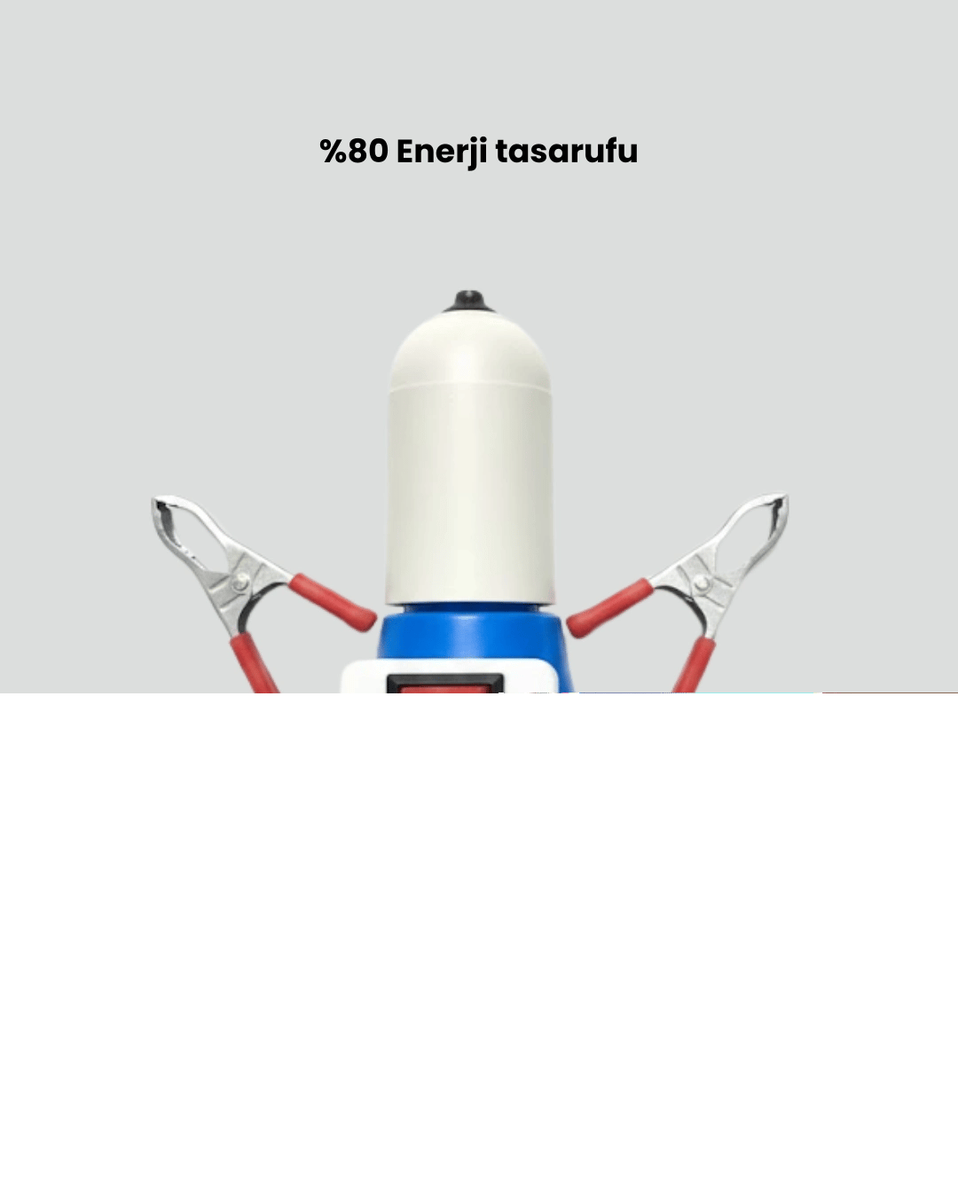 12V LED Ampul Timsah Kıskaçlı Taşınabilir Aydınlatma