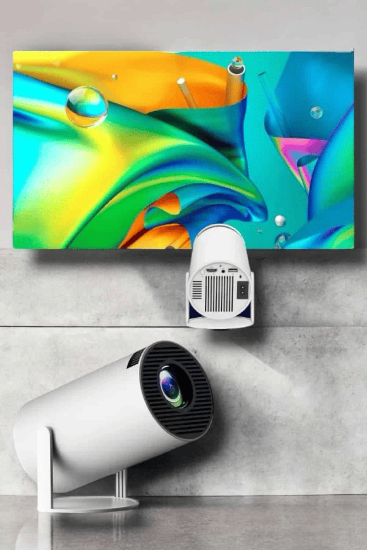 130 İnç Geniş Ekran ve 4K Destekli Full HD Projeksiyon Cihazı