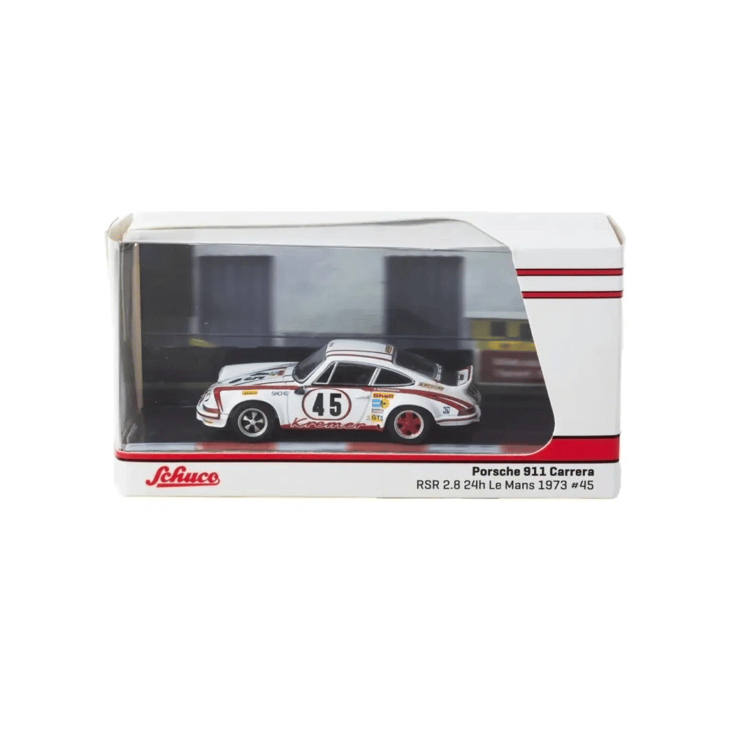 1/64 Ölçekli Porsche 911 RSR 2.8 Le Mans 1973 #45 Kazanan Model Araç - Eco Lounge Diecast