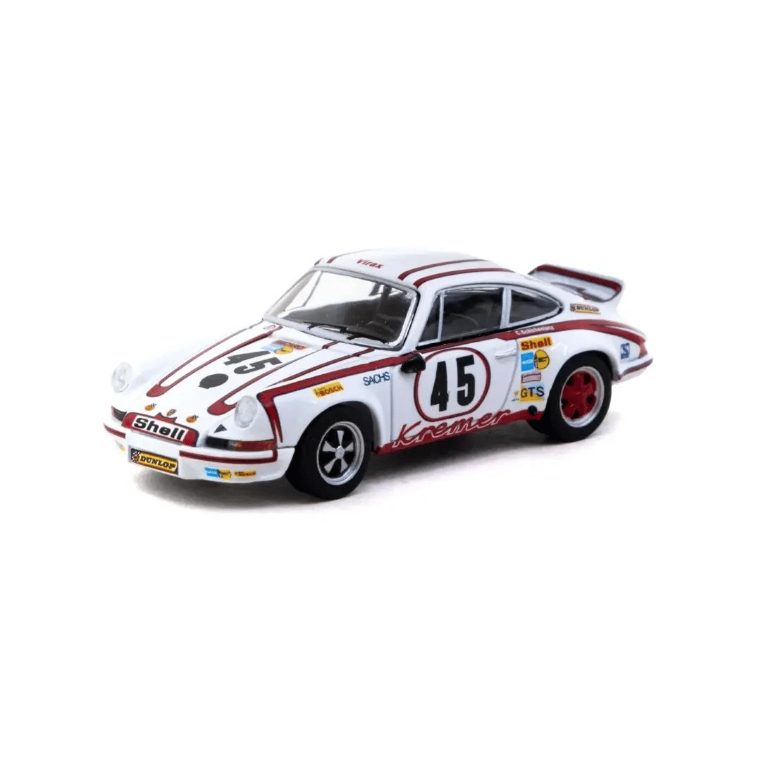1/64 Ölçekli Porsche 911 RSR 2.8 Le Mans 1973 #45 Kazanan Model Araç - Eco Lounge Diecast