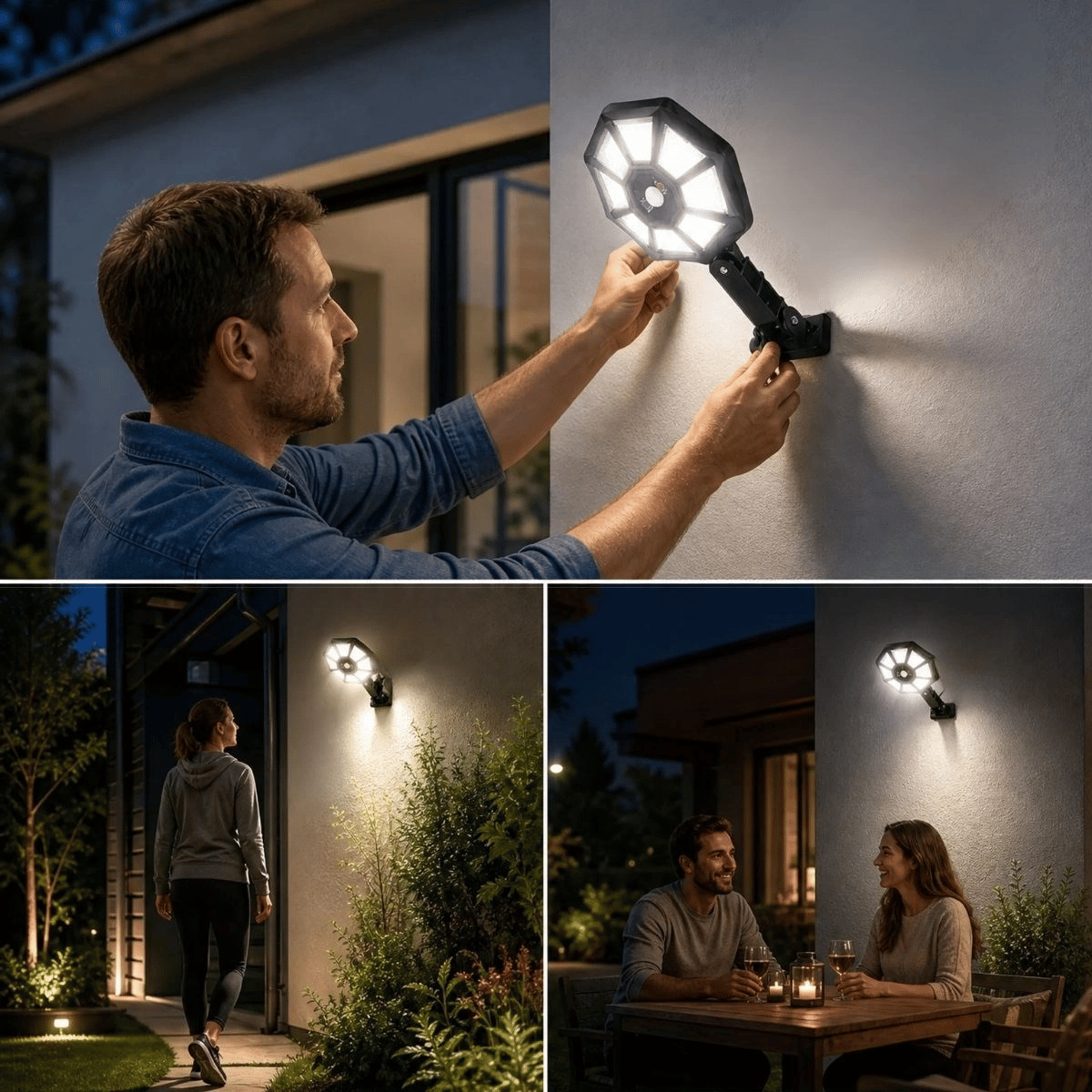 168b Solar Led Büyük Dış Mekân Lambası, Hareket Sensörlü, Kumandalı, 3 Modlu Ultra Parlak Cob Işık, Su Geçirmez Kablosuz Duvar Apliği Bx40