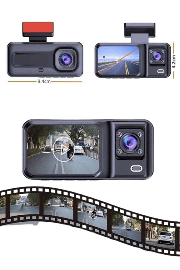 2 İnç Araç İçi Kameralı Ekran 1080P Full HD Kaliteli Hafıza Kart Destekli