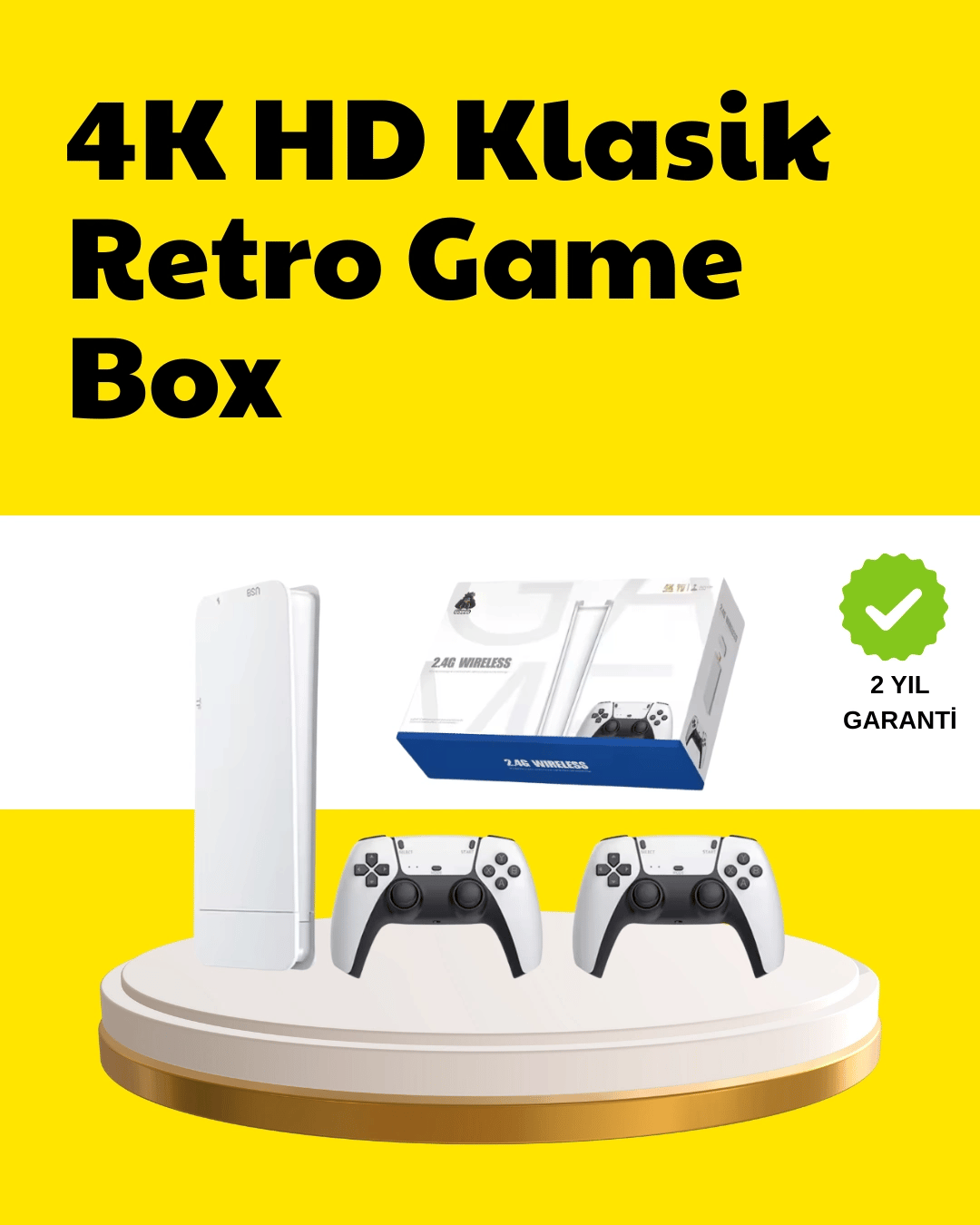 2 Kablosuz Kollu HDMI Uyumlu M15 Oyun Konsolu
