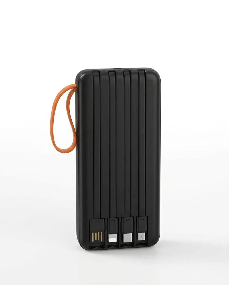 20000 mAh Dijital Ekranlı Powerbank Çoklu Bağlantı Uçlu Taşınabilir Yedek Batarya