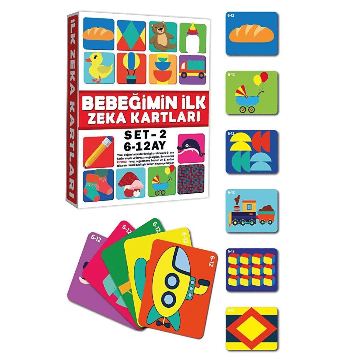 2205 EĞİTİCİ KARTLAR 6-12 AY ZEKA KARTLARI