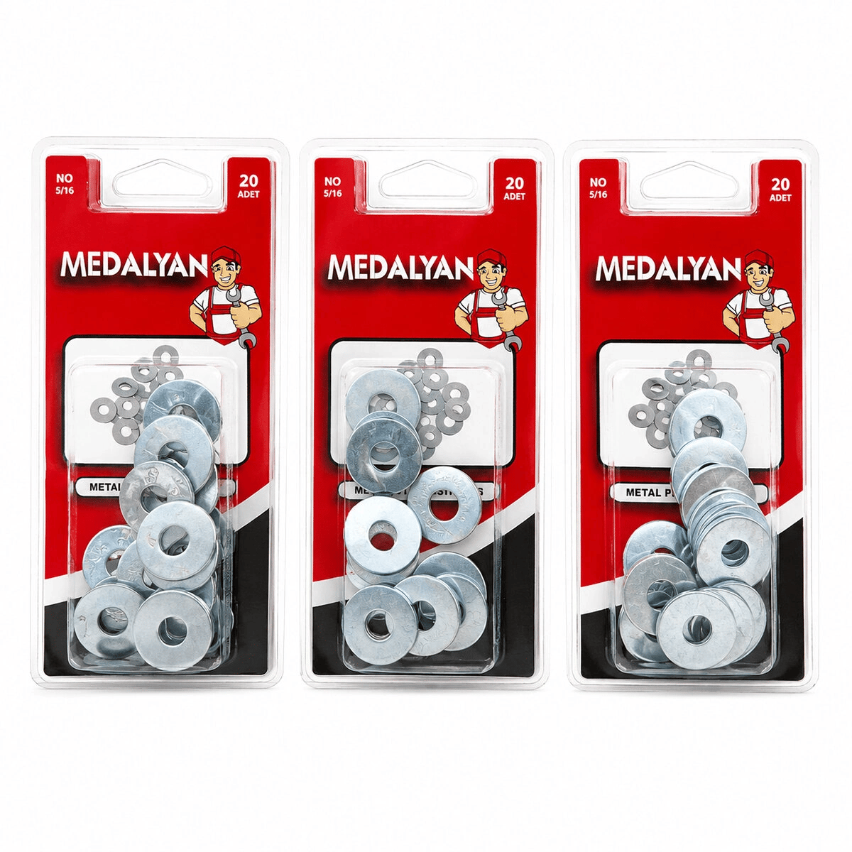 240 Adet 5/16 Metal Pul 12x20pcs Bx40