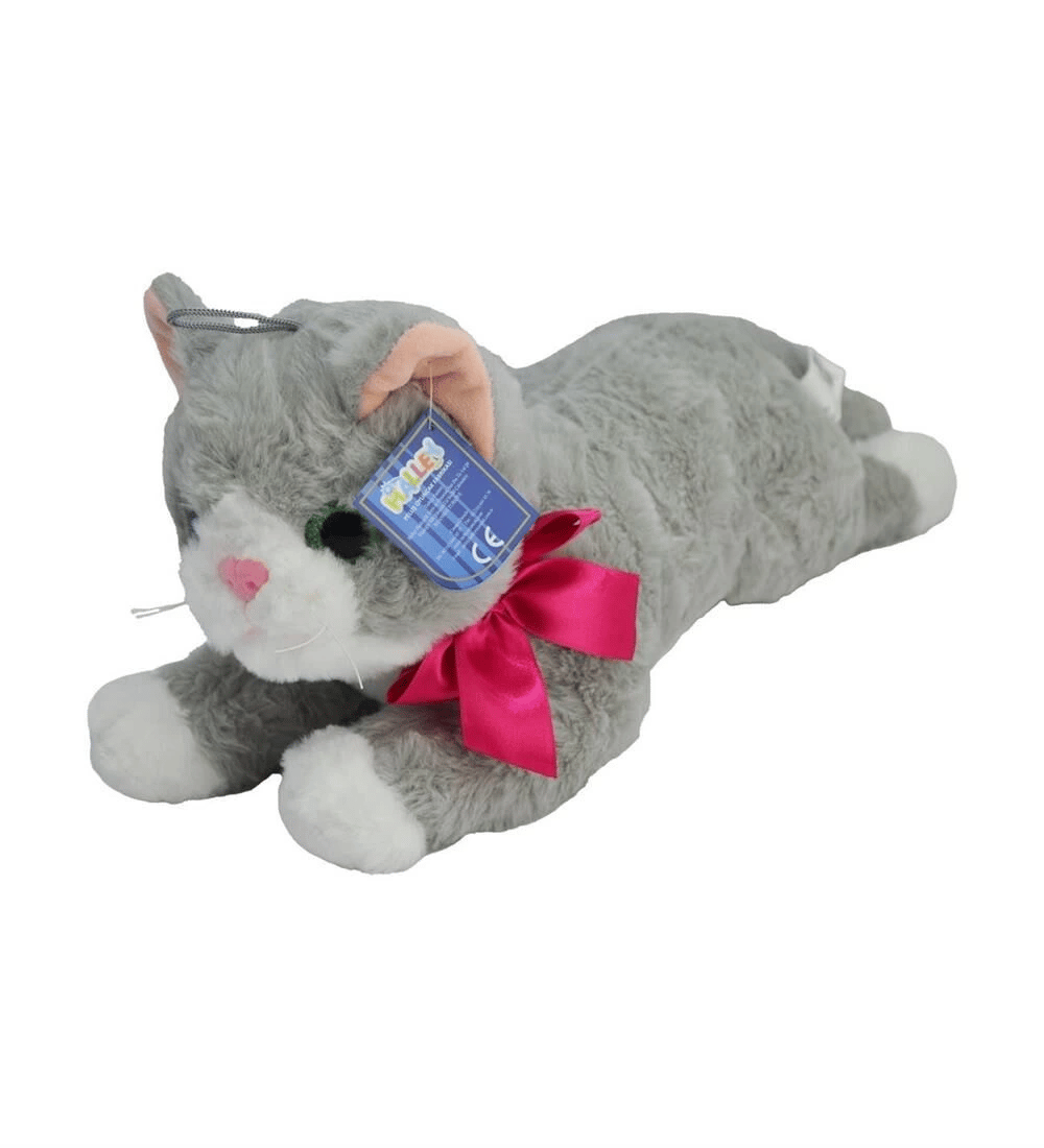 25 CM YATAK KEDİ PELUŞ - 1 Adet Stokta Olan Gönderilir