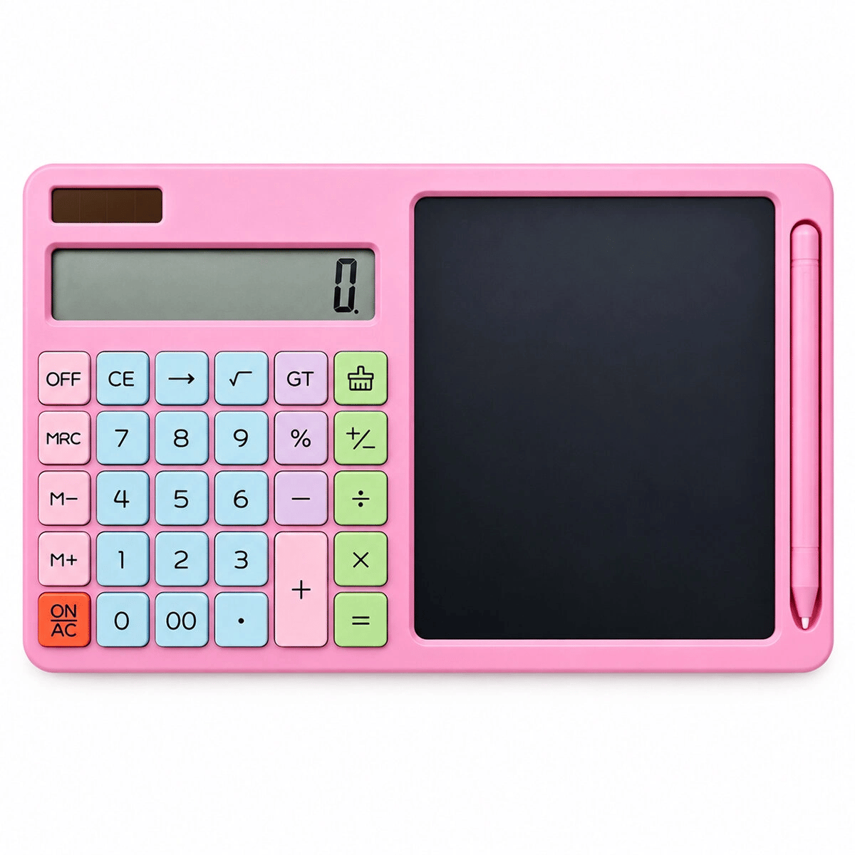 2ın1 Pilli Hesap Makinesi - Dijital Çizim Yazı Tablet Tahta Krd-8120 Bx40