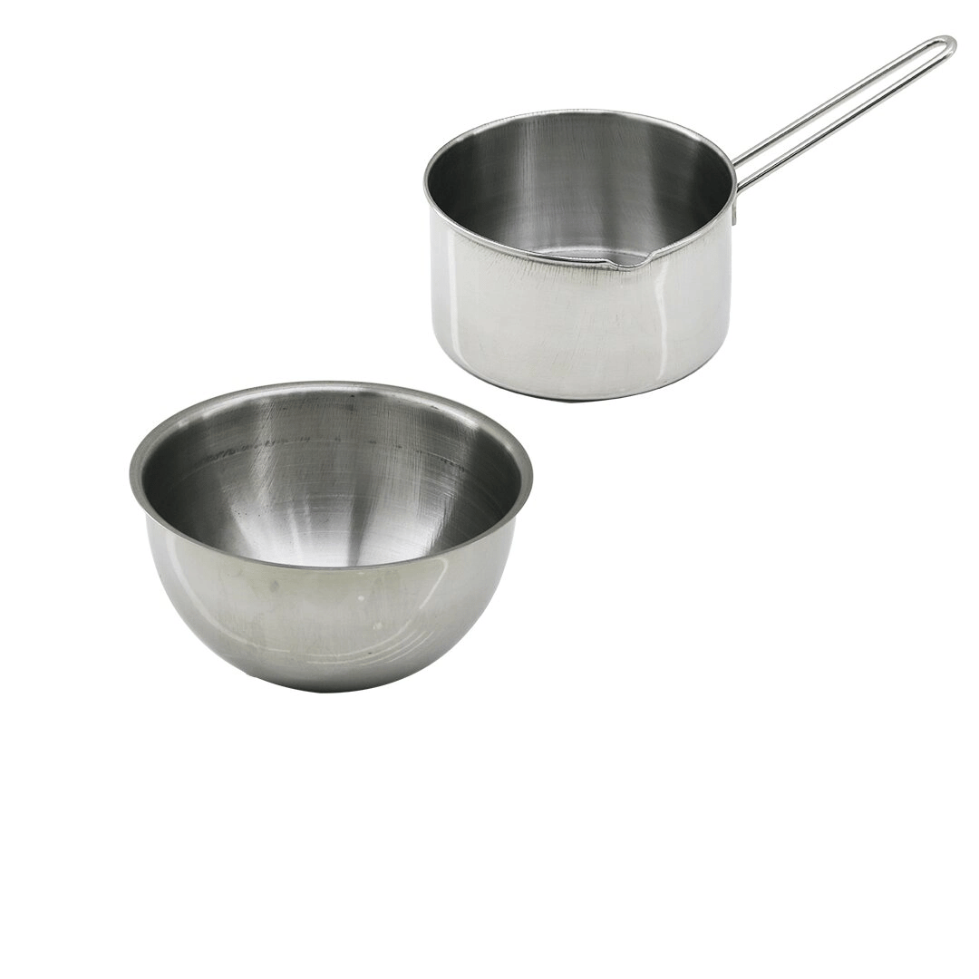 2pcs Set Paslanmaz Çelik Cheff Sütlük - Sosluk=14cm - Derin Kap=17cm Bx40