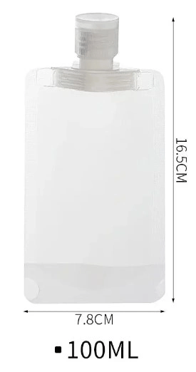 3 Adet 100ml Krem Şampuan Kabı Tekrar Kullanılabilir Set Bx40