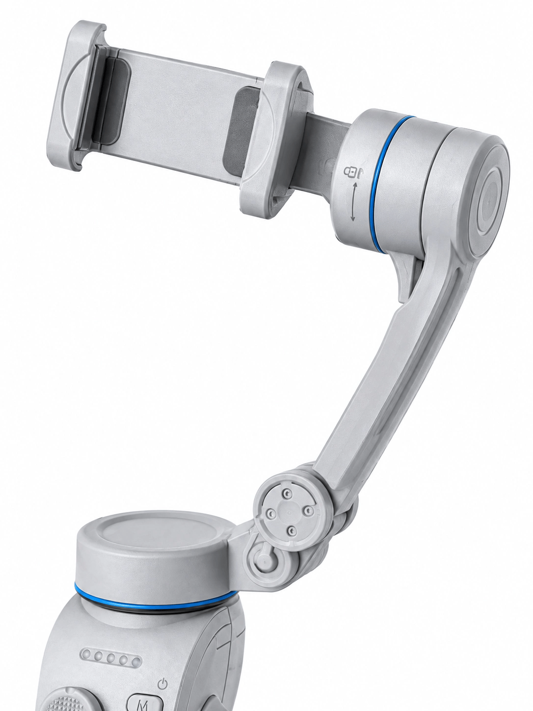 3 Eksen Telefon Gimbal Stabilizer Yapay Zeka Takipli Katlanabilir Dahili Dolgu Işıklı Video Sabitleyici