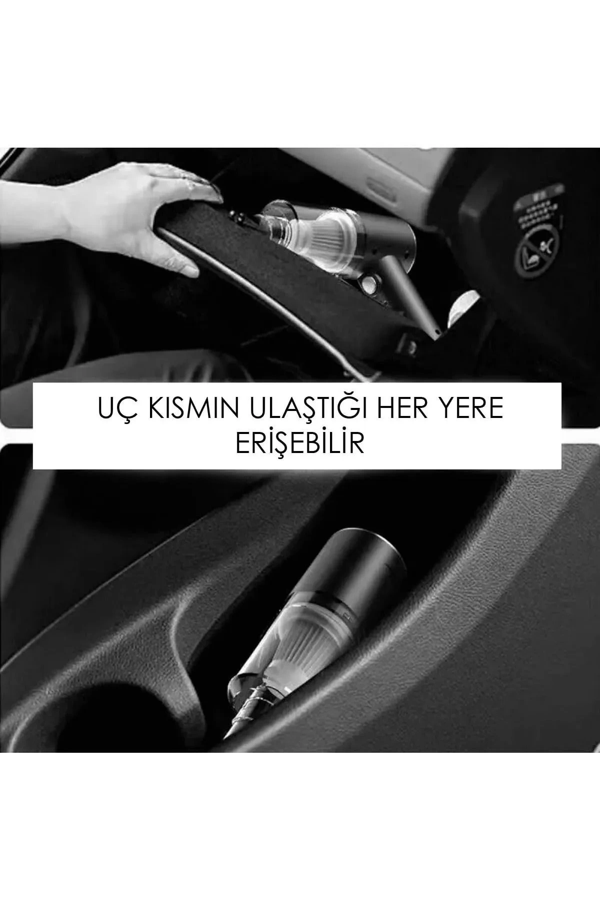 3 in 1 Şarjlı Kablosuz Vakumlu El Süpürgesi Araç, Ev ve Ofis İçin Güçlü Taşınabilir Mini Elektrikli Süpürge