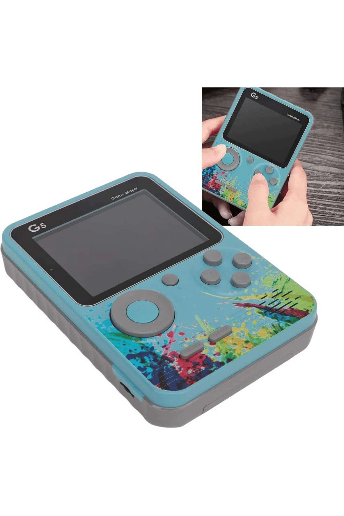 3 İnç Ekran 500 Oyunlu Game Box Mini Taşınabilir Oyun Konsolu