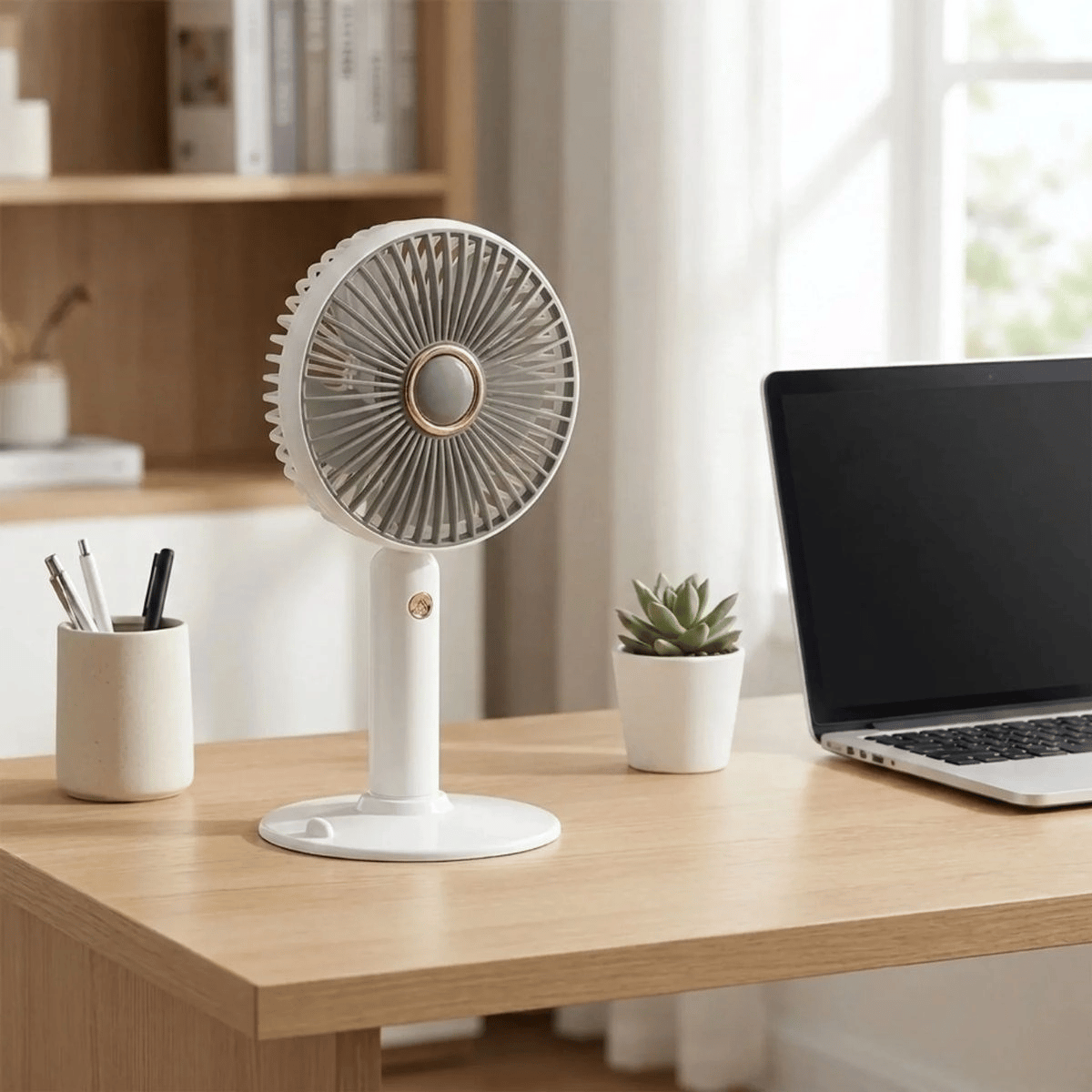 3 Kademeli Masaüstü Fan – Telefon Tutuculu Standlı Taşınabilir Mini Fan Zb161 Bx40