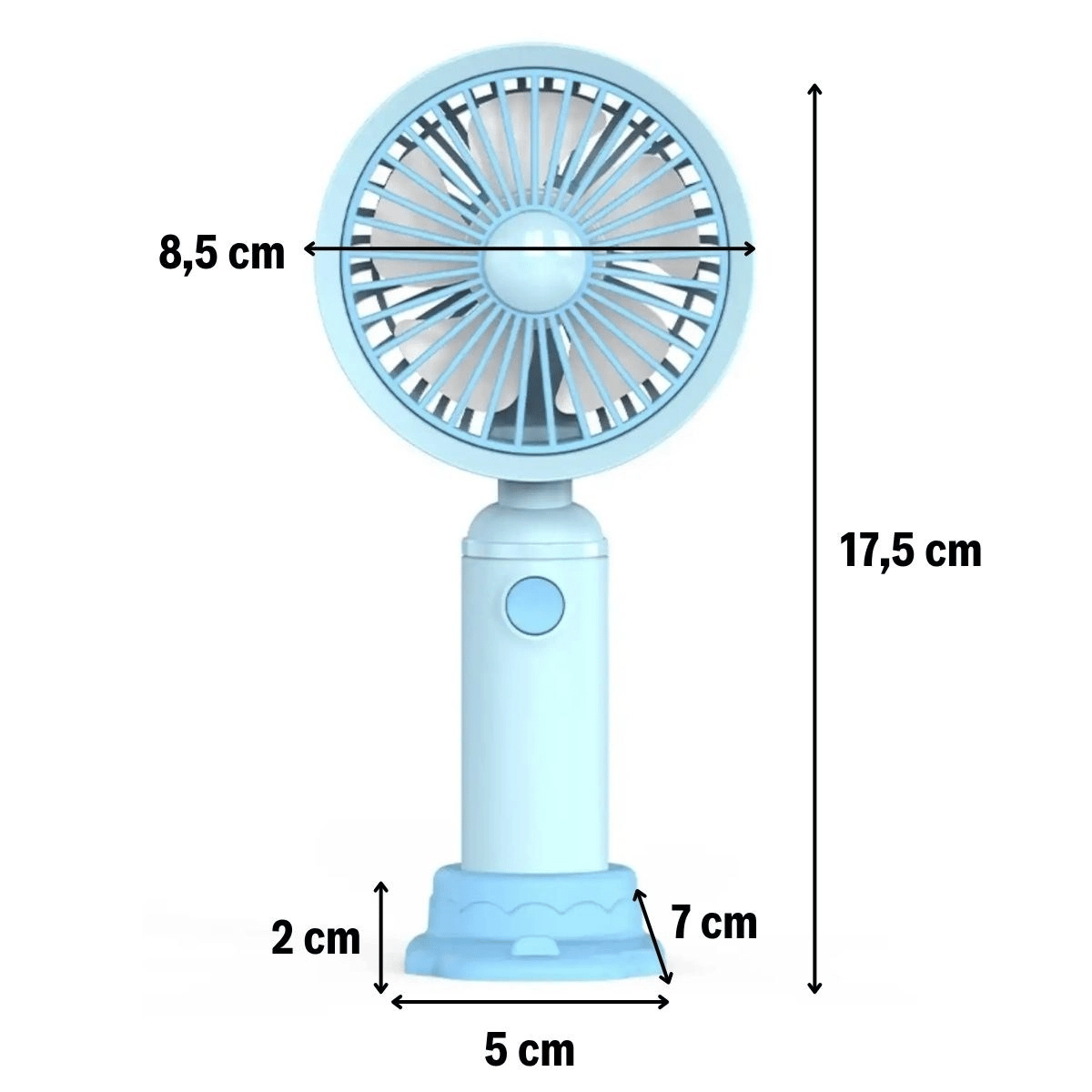 3 Kademeli Masaüstü Fan – Telefon Tutuculu Özellikli Standlı Elde Taşınabilir Mini Fan  Ekl29 Bx40
